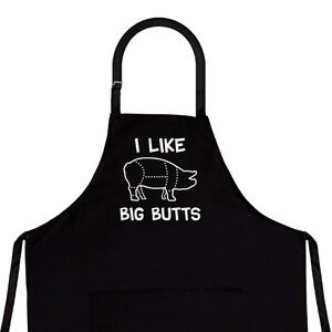 ❄️4 For $20 I Like Big Butts BBQ Apron Black
